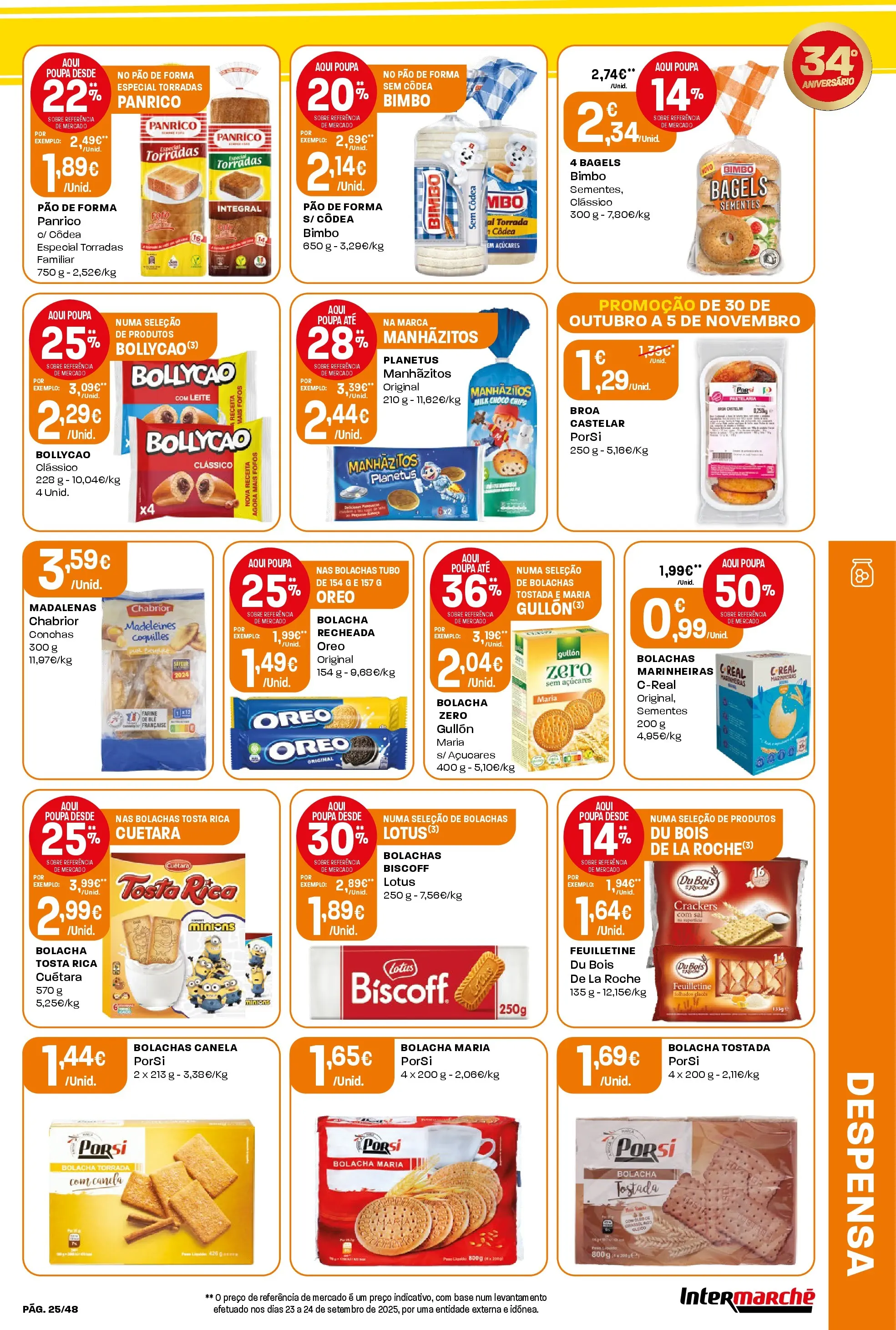 Intermarché - Aniversário à la poupança! » de 30/10/2025 - 05/11/2025 | Página: 25