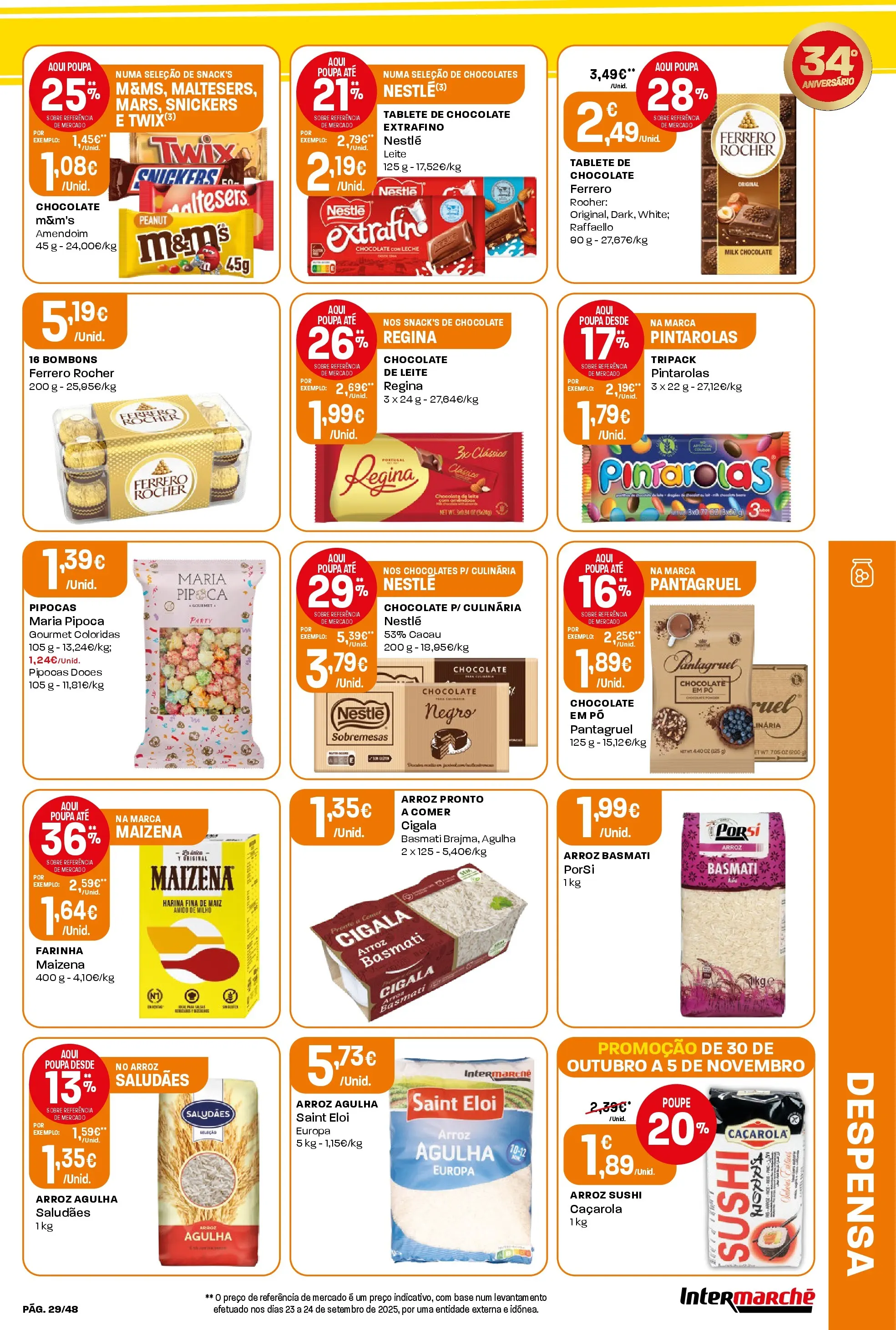 Intermarché - Aniversário à la poupança! » de 30/10/2025 - 05/11/2025 | Página: 29