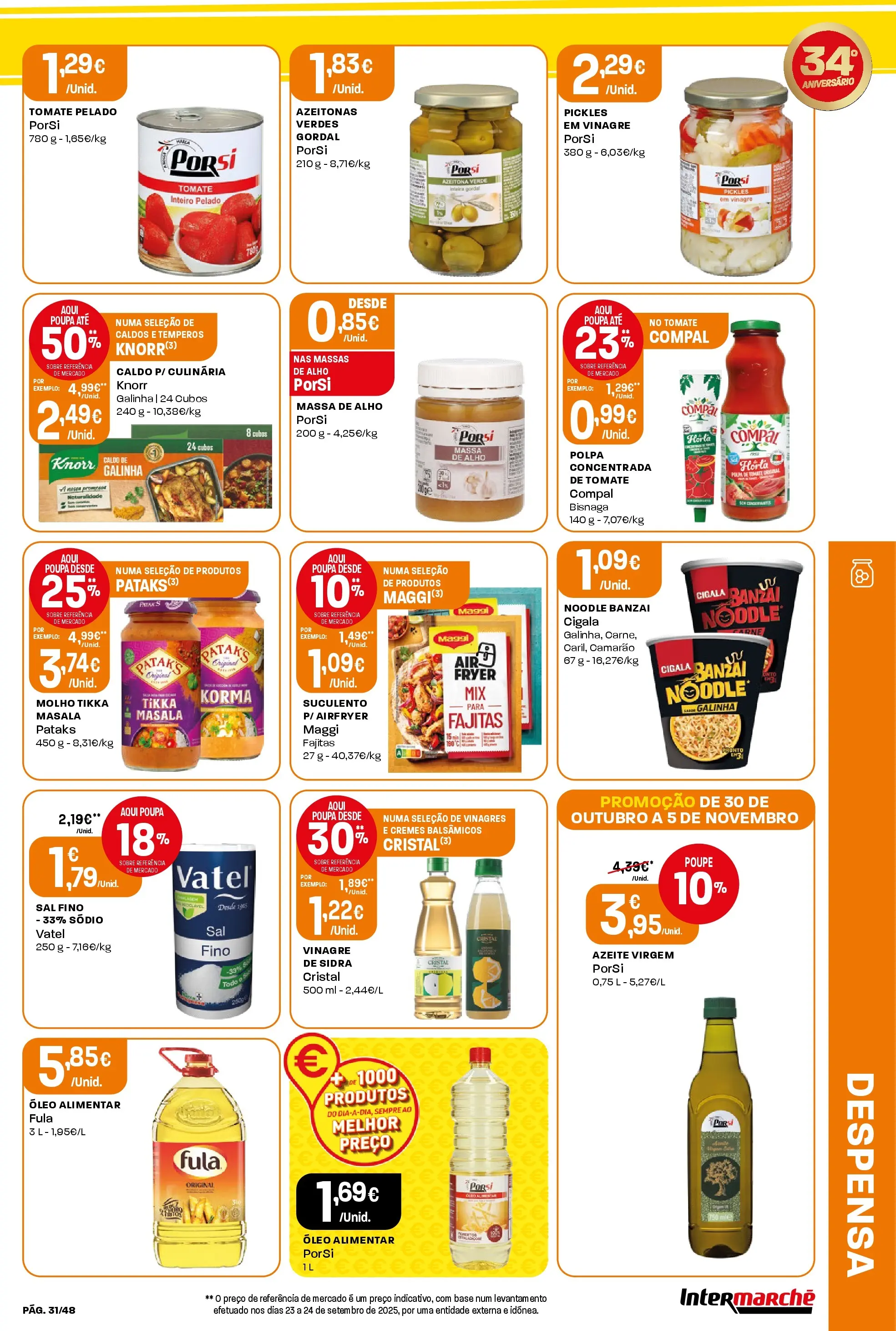 Intermarché - Aniversário à la poupança! » de 30/10/2025 - 05/11/2025 | Página: 31