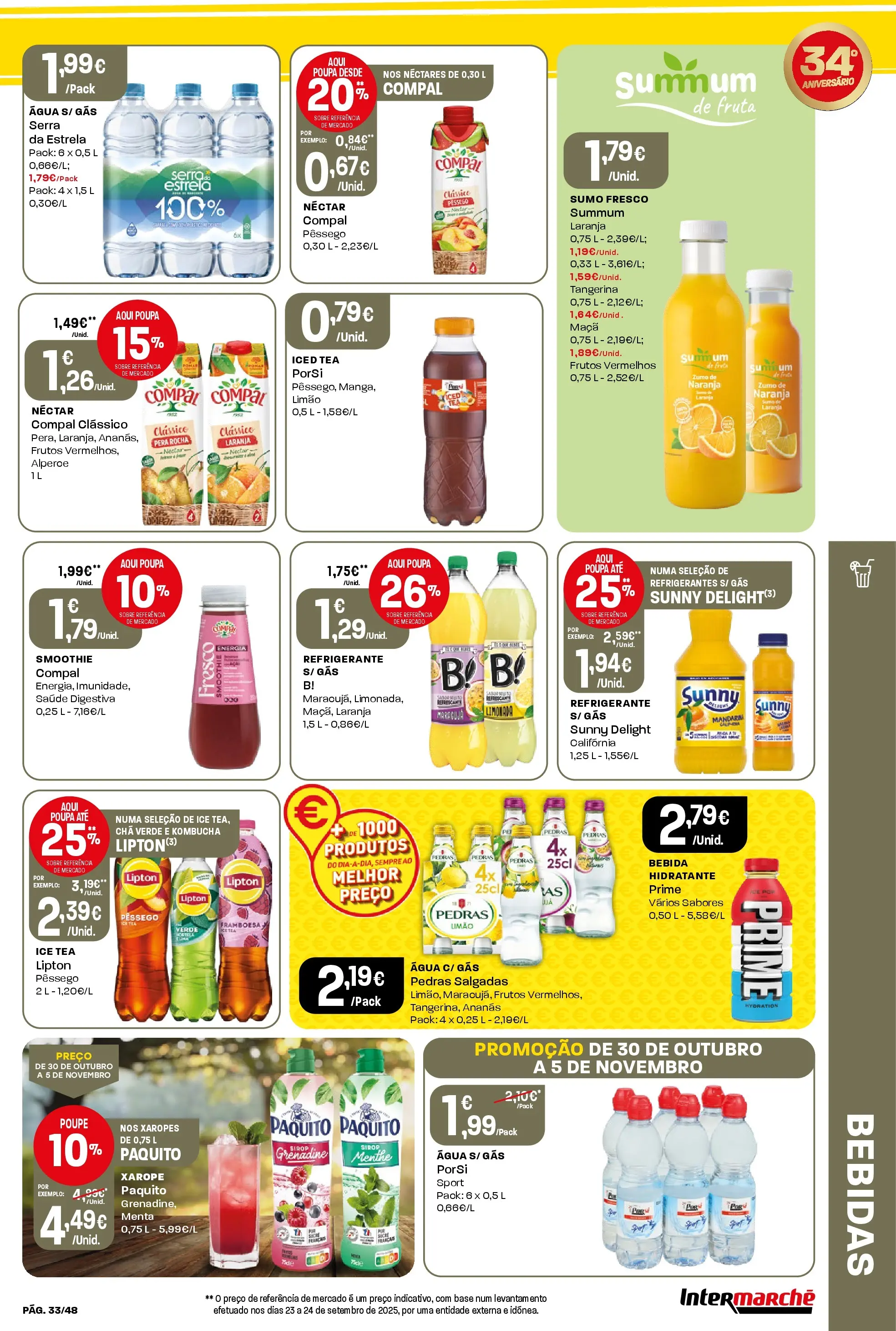 Intermarché - Aniversário à la poupança! » de 30/10/2025 - 05/11/2025 | Página: 33