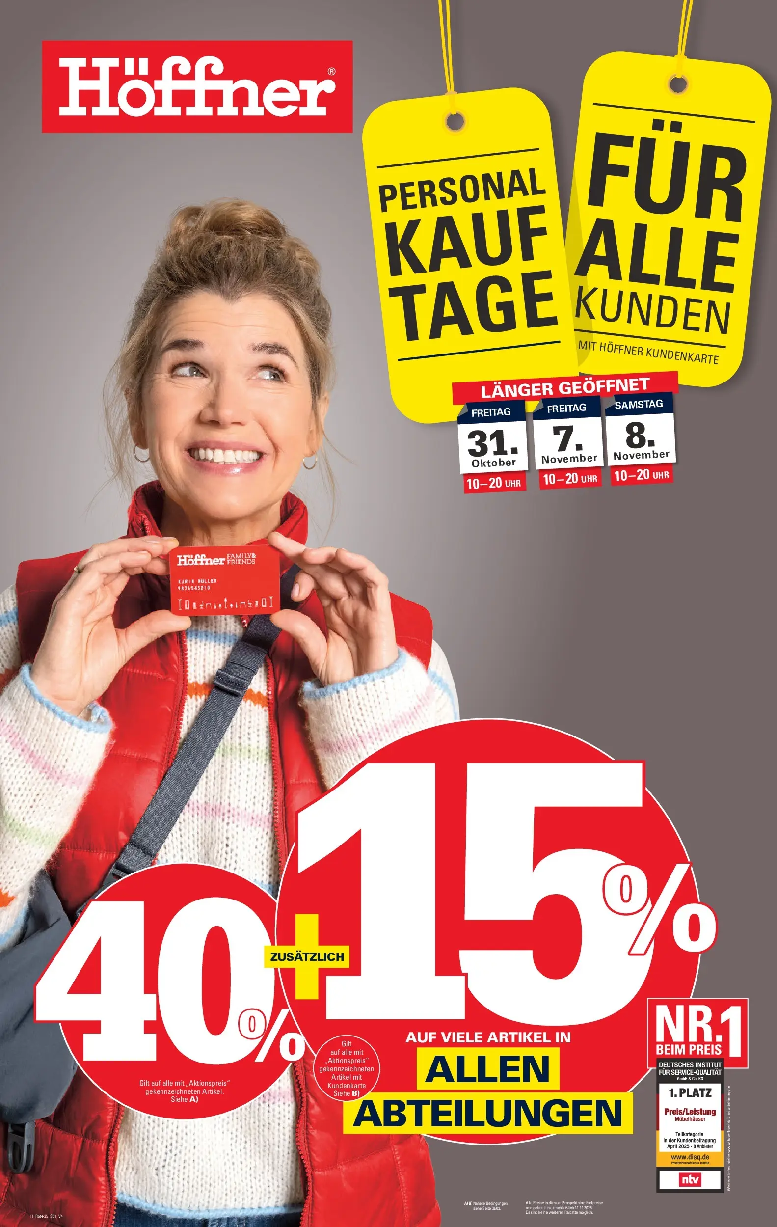 Höffner Prospekt Fuldabrück	 (ab 29.10.2025) zum Blättern | Seite: 1 | Produkte: Uhr