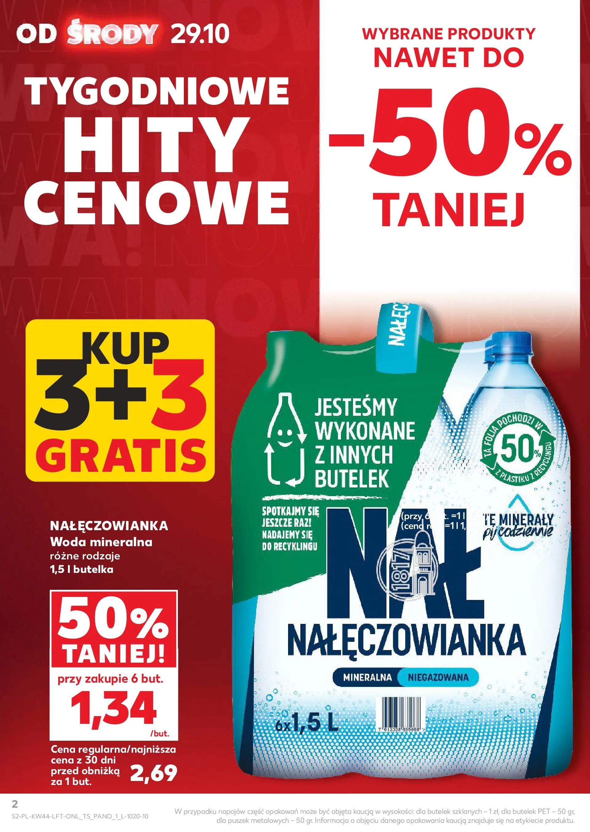 Kaufland gazetka od 29.10.2025 - od jutra PDF | Strona: 2 | Produkty: Woda