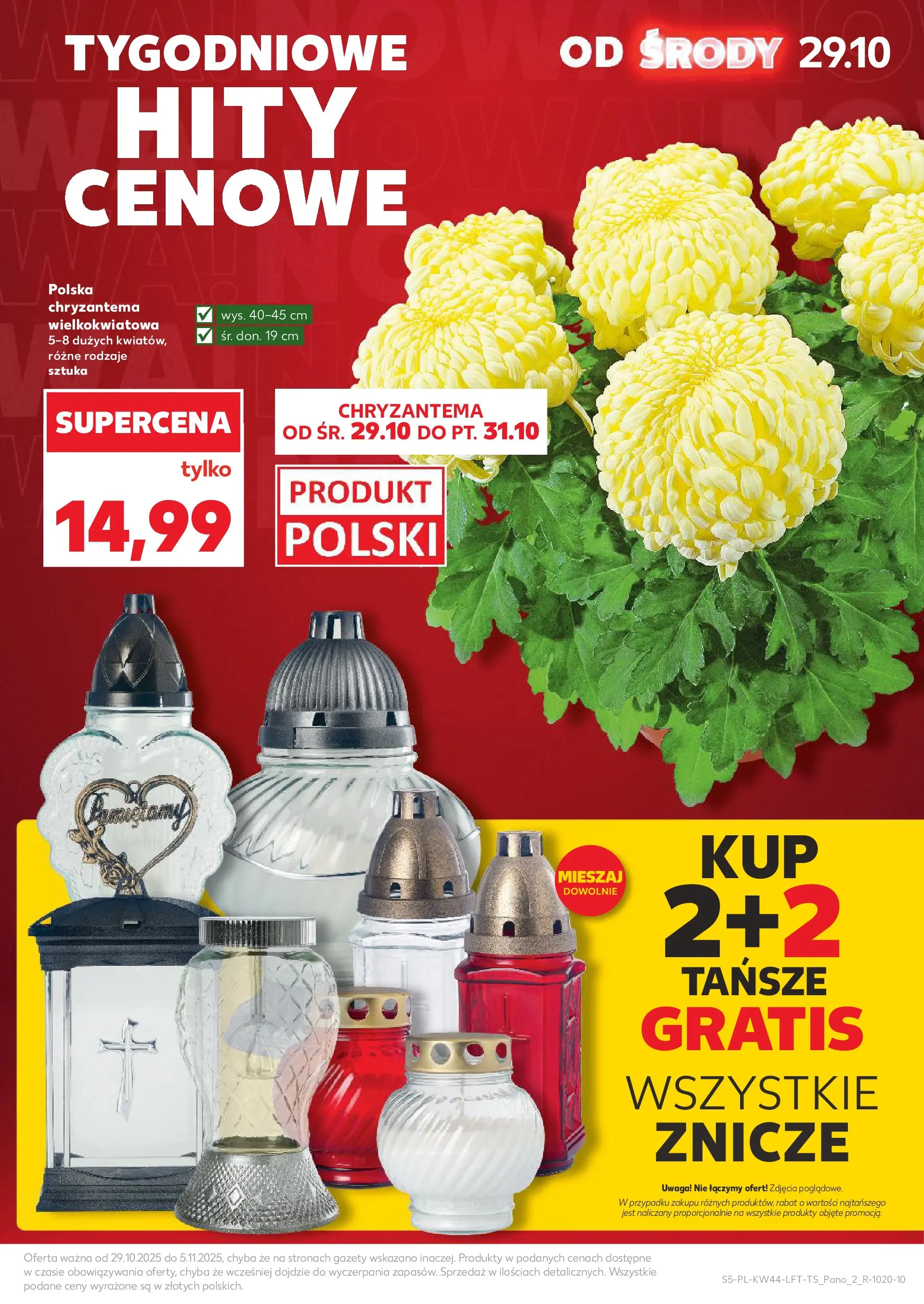 Kaufland gazetka od 29.10.2025 - od jutra PDF | Strona: 5 | Produkty: Znicze