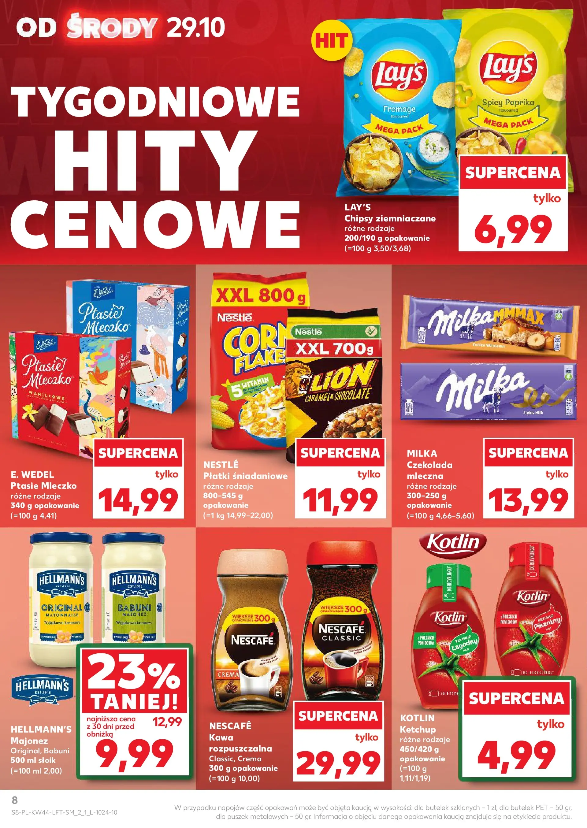 Kaufland gazetka od 29.10.2025 - od jutra PDF | Strona: 8 | Produkty: Płatki śniadaniowe, Kawa, Płatki, Majonez
