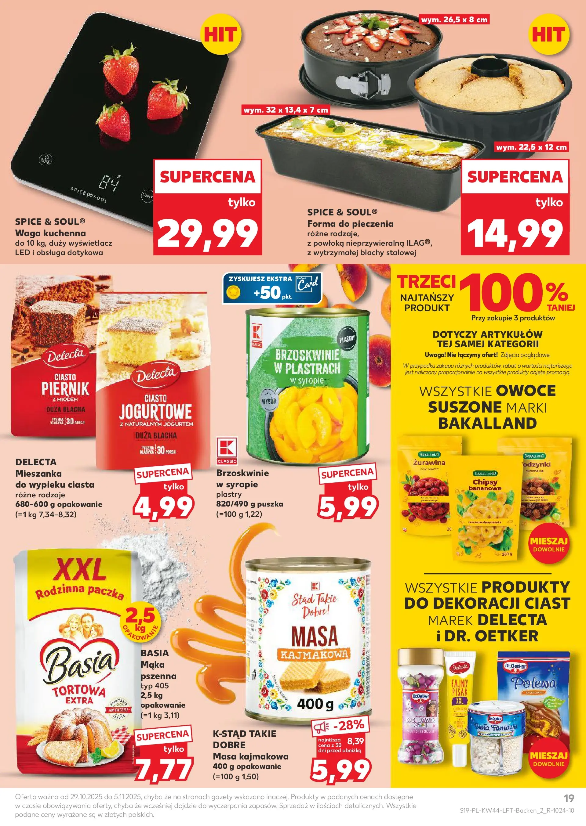 Kaufland gazetka od 29.10.2025 - od jutra PDF | Strona: 19 | Produkty: Chipsy, Piernik, Żurawina, Owoce