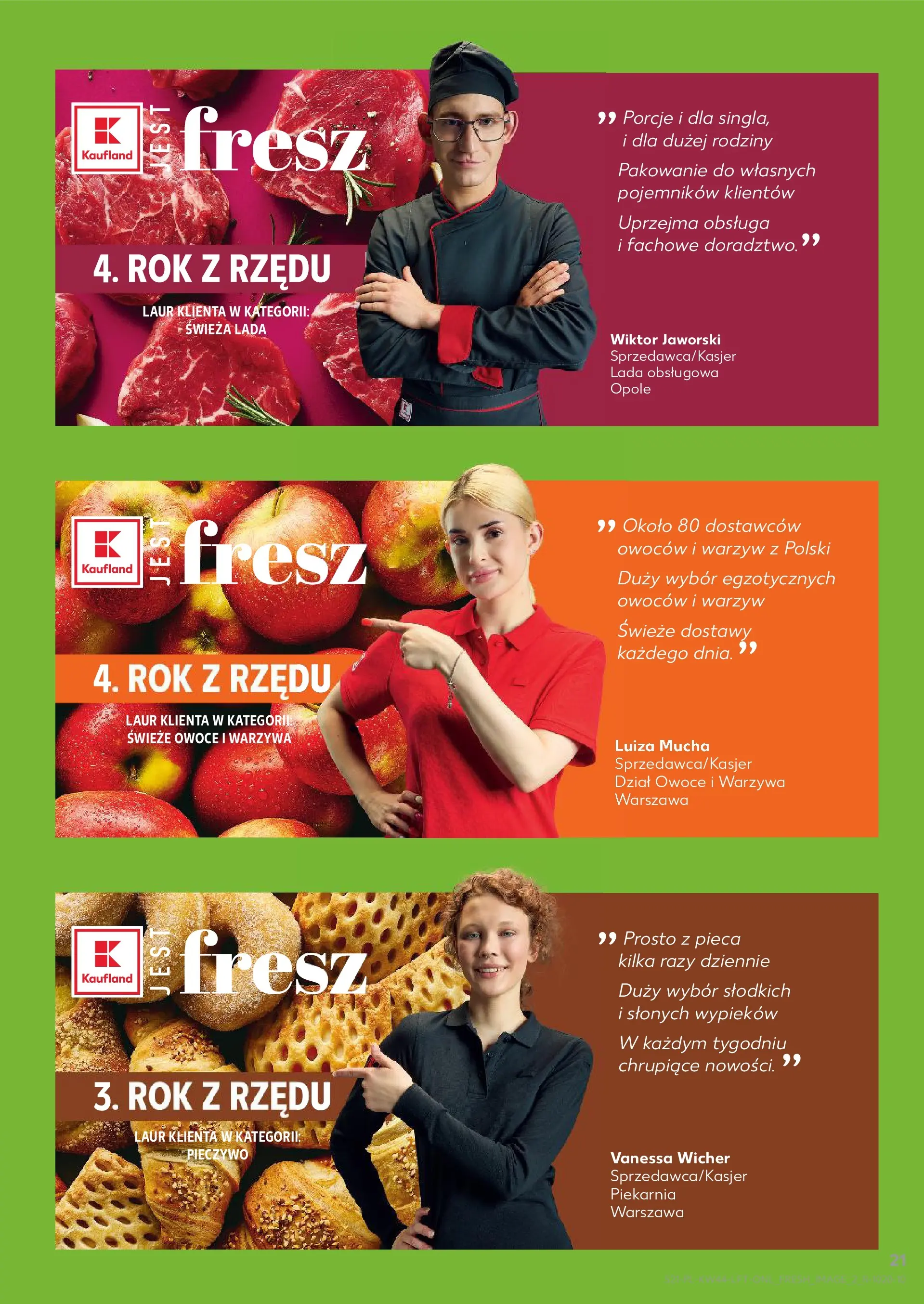 Kaufland gazetka od 29.10.2025 - od jutra PDF | Strona: 21 | Produkty: Pieczywo, Piekarnia, Warzywa, Owoce