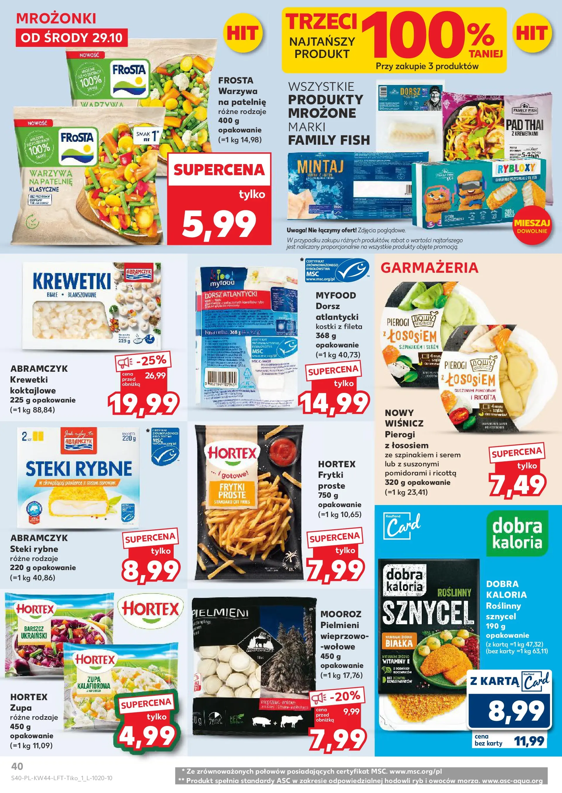 Kaufland gazetka od 29.10.2025 - od jutra PDF | Strona: 40 | Produkty: Barszcz, Steki, Zupa, Ricotta