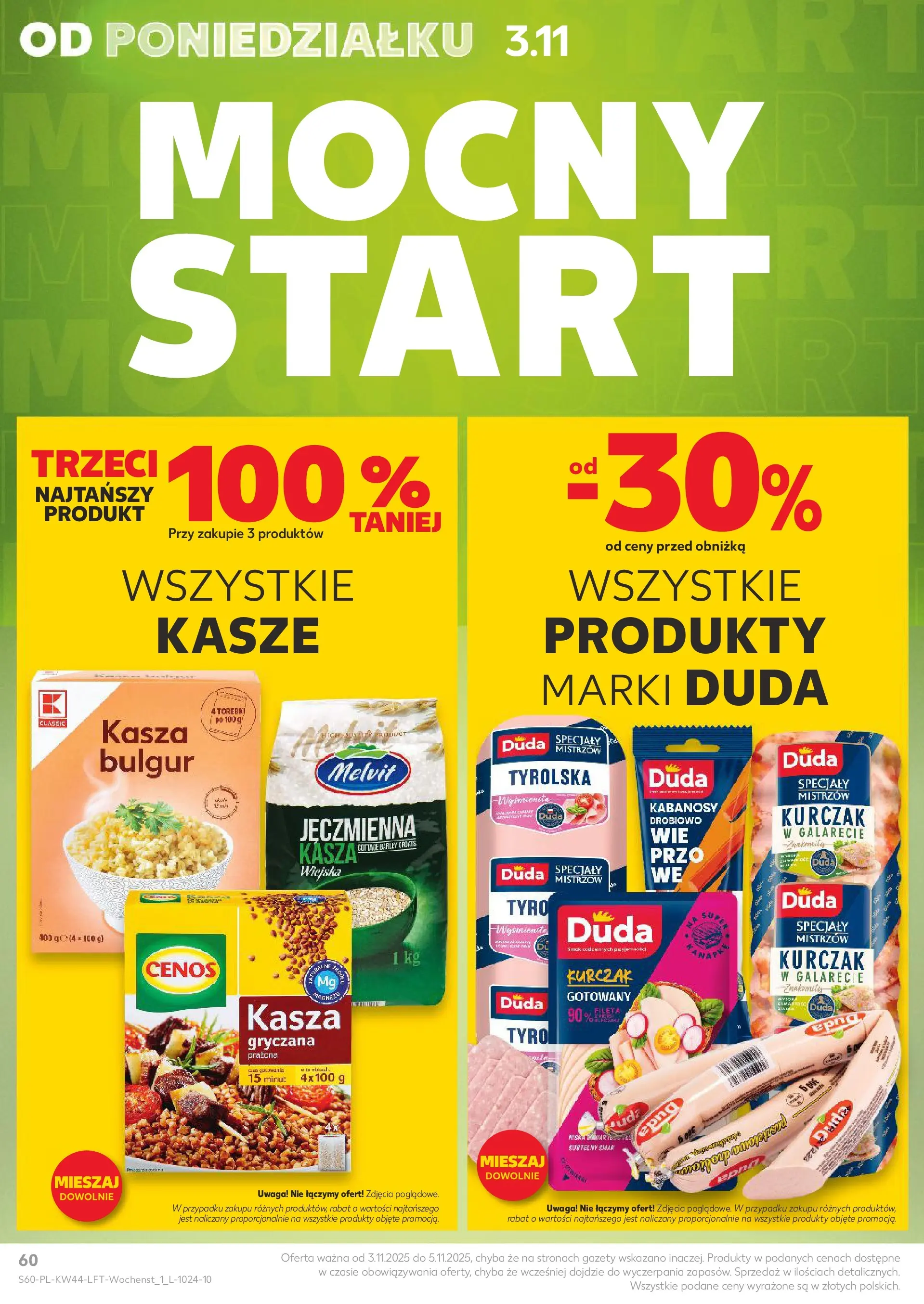 Kaufland gazetka od 29.10.2025 - od jutra PDF | Strona: 60 | Produkty: Kasza, Kurczak, Bulgur, Kasza bulgur
