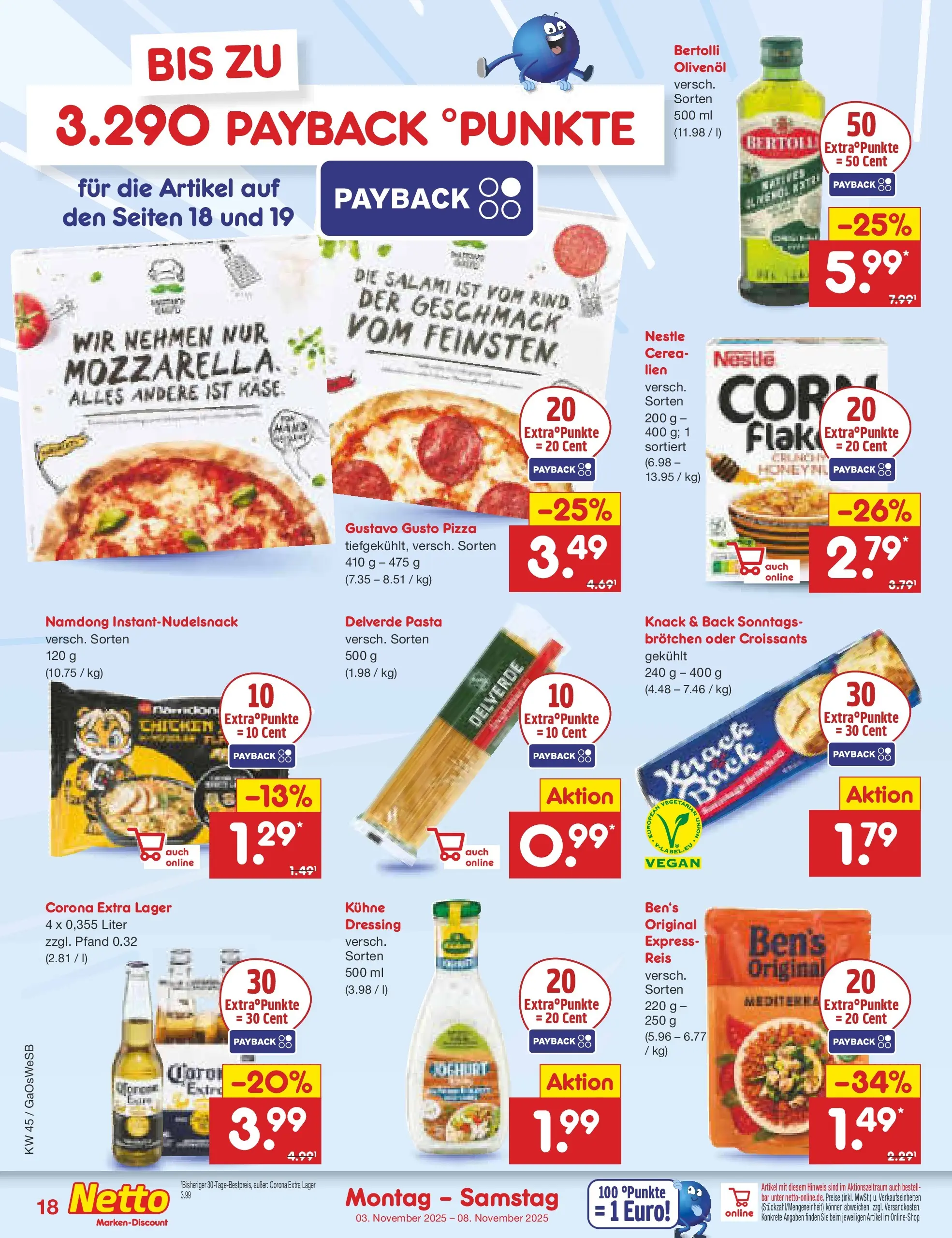 Netto Marken-Discount prospekt Moormerland (ab 03.11.2025) » Angebote | Seite: 18 | Produkte: Käse, Dressing, Pasta, Pizza Netto Marken-Discount prospekt Moormerland (ab 03.11.2025) » Angebote | Seite: 18 | Produkte: Käse, Dressing, Pasta, Pizza