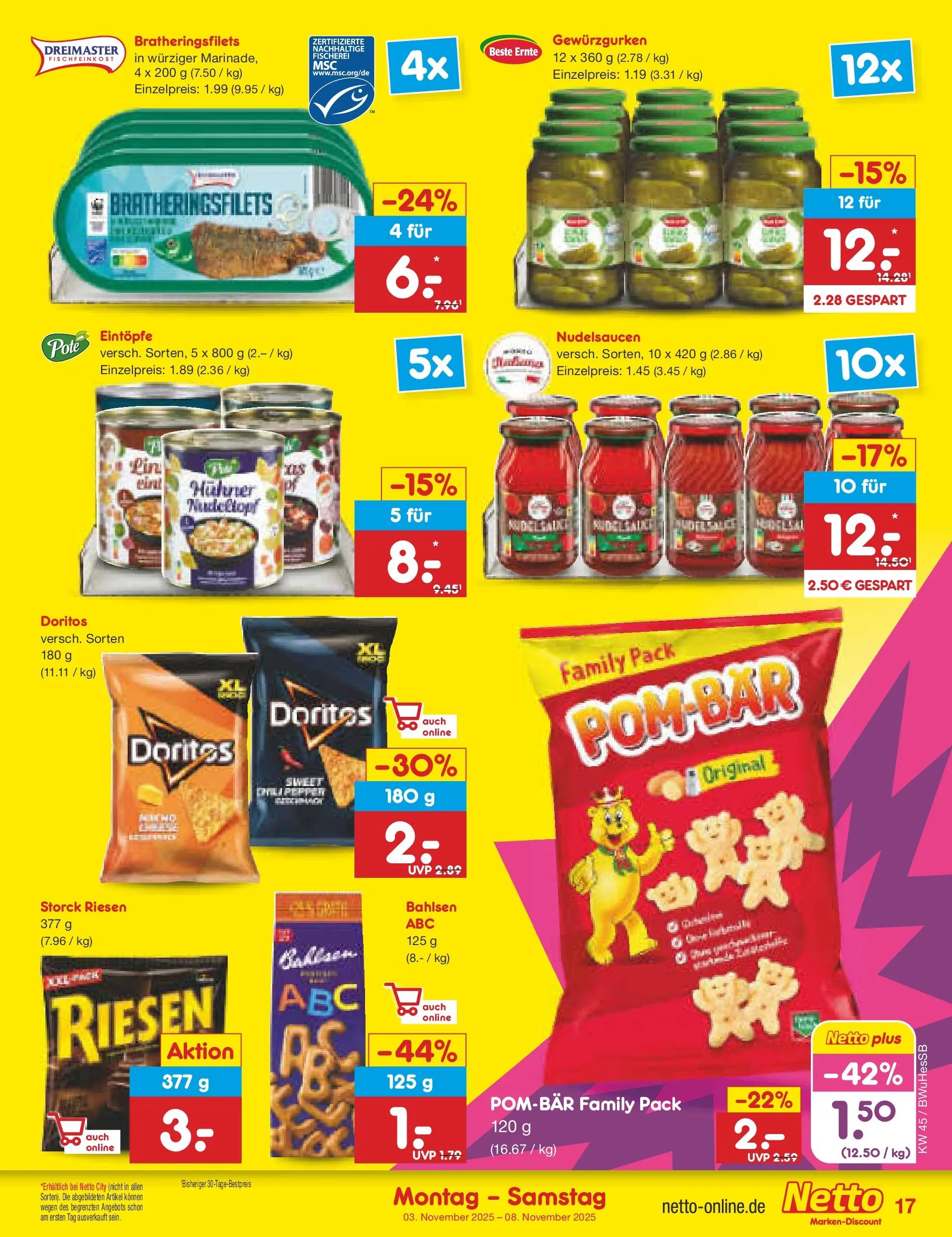 Netto Marken-Discount prospekt Witzenhausen	 (ab 03.11.2025) » Angebote | Seite: 17