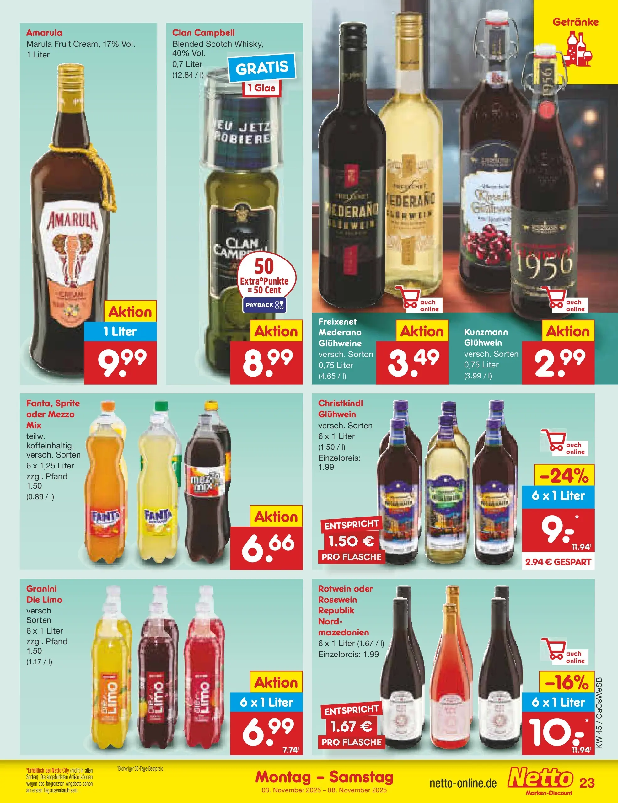 Netto Marken-Discount prospekt Moormerland (ab 03.11.2025) » Angebote | Seite: 25 | Produkte: Fanta, Sprite, Freixenet, Granini Netto Marken-Discount prospekt Moormerland (ab 03.11.2025) » Angebote | Seite: 25 | Produkte: Fanta, Sprite, Freixenet, Granini