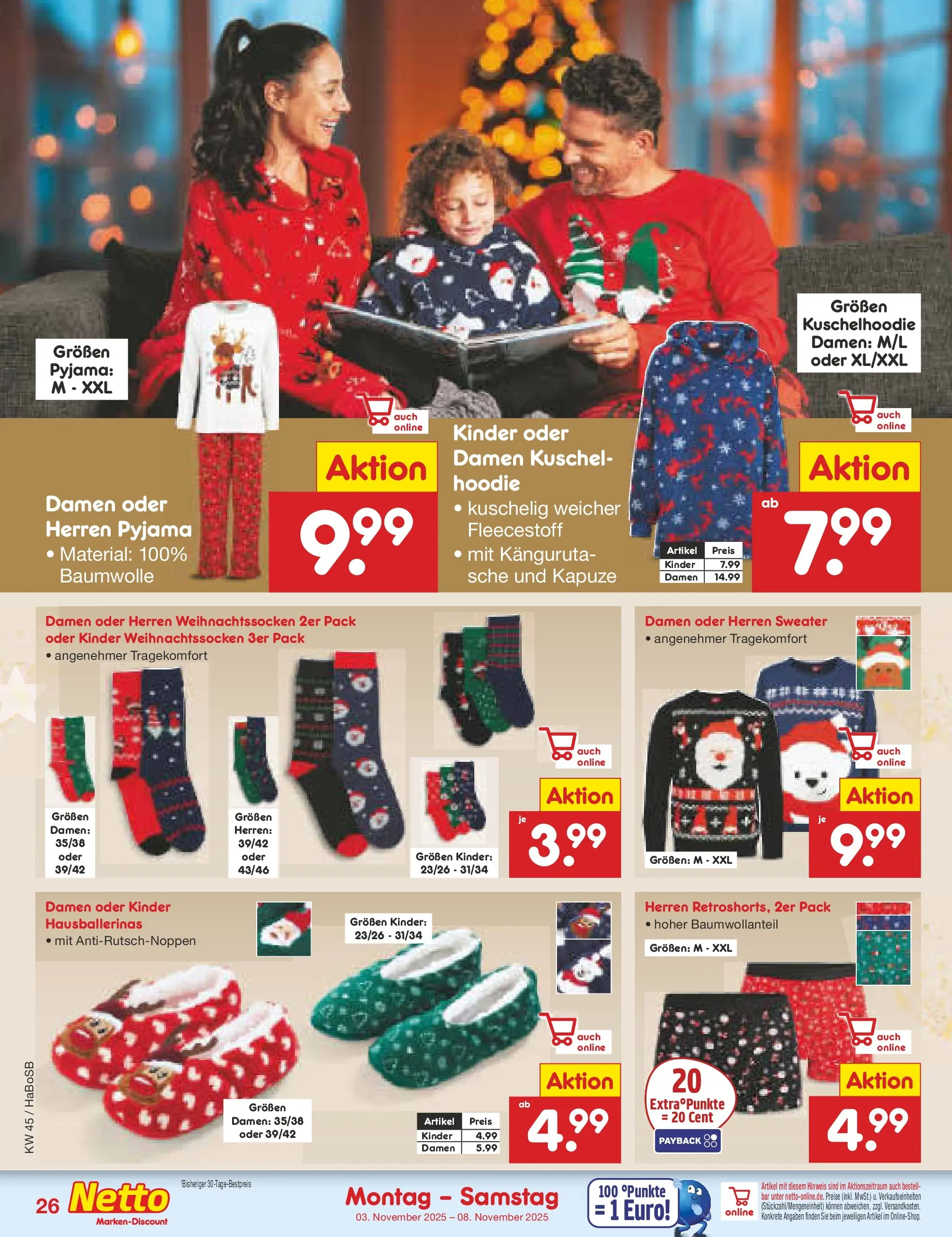 Netto Marken-Discount prospekt Wuppertal	 (ab 03.11.2025) » Angebote | Seite: 28 | Produkte: Hoodie, Pyjama Netto Marken-Discount prospekt Wuppertal	 (ab 03.11.2025) » Angebote | Seite: 28 | Produkte: Hoodie, Pyjama