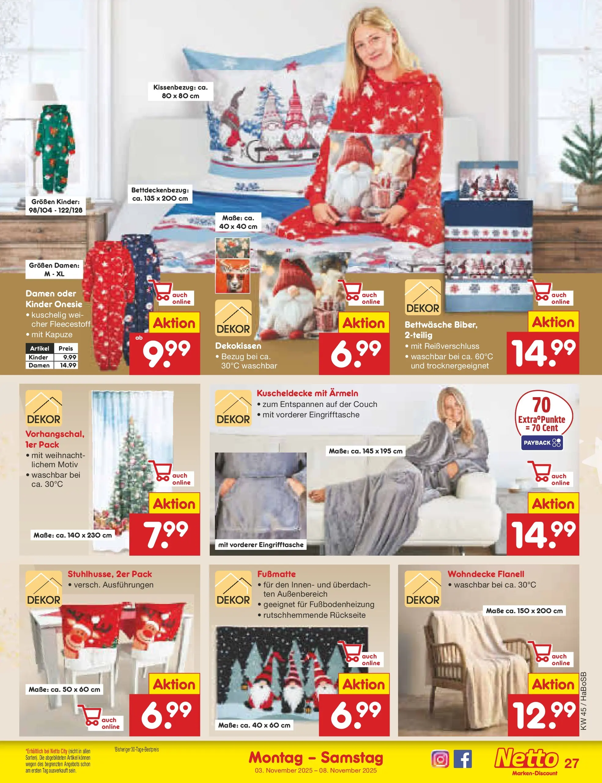Netto Marken-Discount prospekt Wuppertal	 (ab 03.11.2025) » Angebote | Seite: 29 | Produkte: Couch, Bettwäsche, Fußmatte Netto Marken-Discount prospekt Wuppertal	 (ab 03.11.2025) » Angebote | Seite: 29 | Produkte: Couch, Bettwäsche, Fußmatte