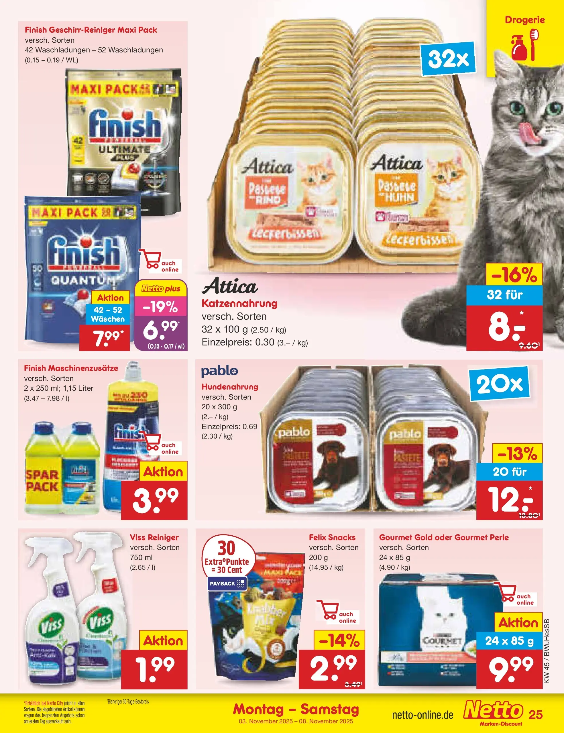 Netto Marken-Discount prospekt Witzenhausen	 (ab 03.11.2025) » Angebote | Seite: 27 | Produkte: Finish