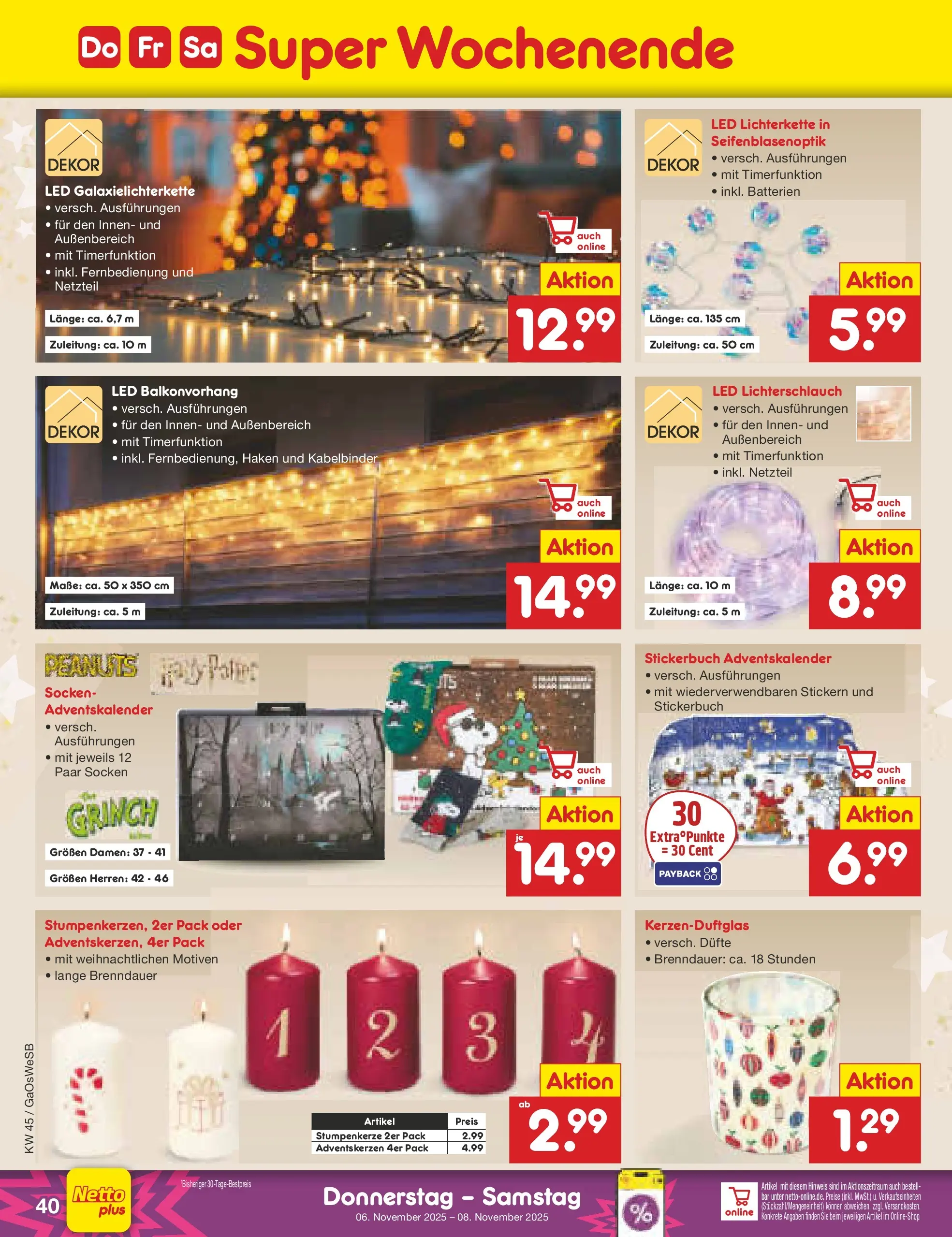 Netto Marken-Discount prospekt Moormerland (ab 03.11.2025) » Angebote | Seite: 44 | Produkte: Batterien, Socken, Netzteil Netto Marken-Discount prospekt Moormerland (ab 03.11.2025) » Angebote | Seite: 44 | Produkte: Batterien, Socken, Netzteil