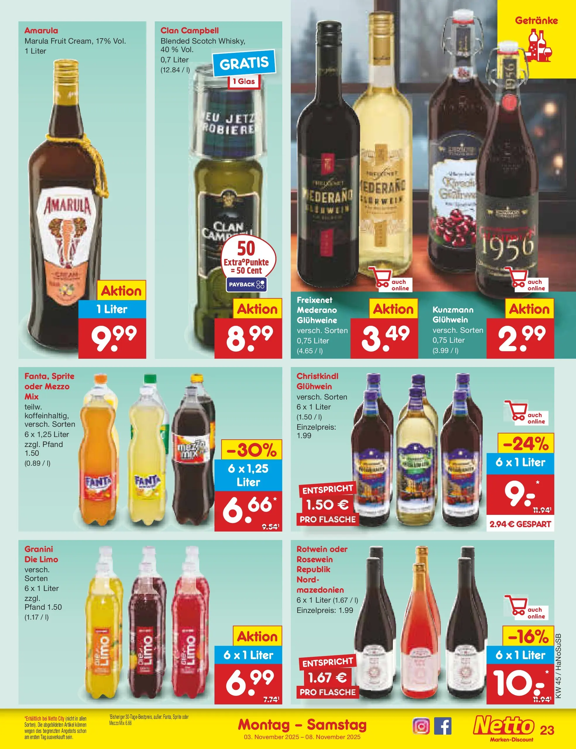 Netto Marken-Discount prospekt Wuppertal	 (ab 03.11.2025) » Angebote | Seite: 25 | Produkte: Sprite, Freixenet, Rotwein, Granini Netto Marken-Discount prospekt Wuppertal	 (ab 03.11.2025) » Angebote | Seite: 25 | Produkte: Sprite, Freixenet, Rotwein, Granini