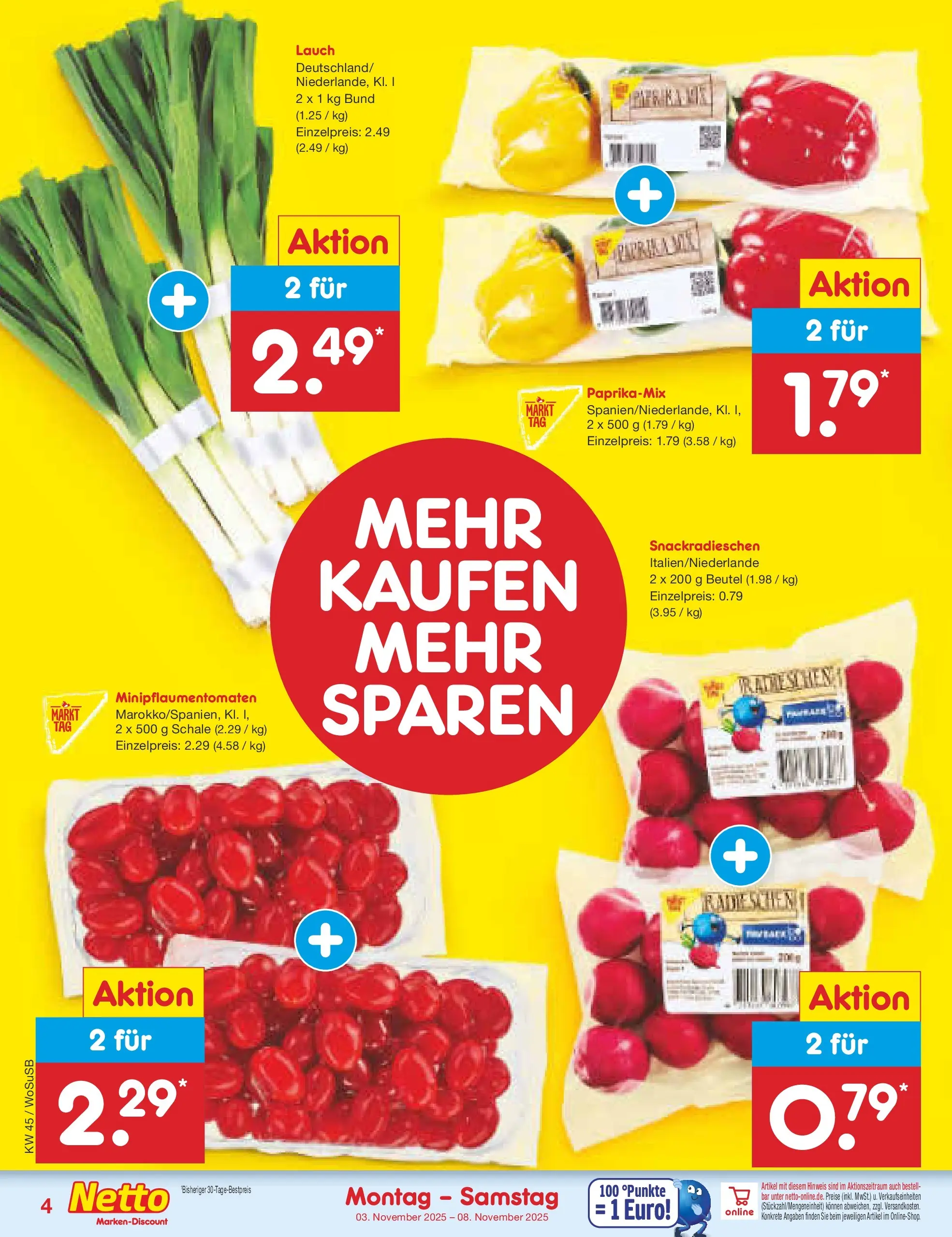 Netto Marken-Discount prospekt Mannheim	 (ab 03.11.2025) » Angebote | Seite: 4 Netto Marken-Discount prospekt Mannheim	 (ab 03.11.2025) » Angebote | Seite: 4