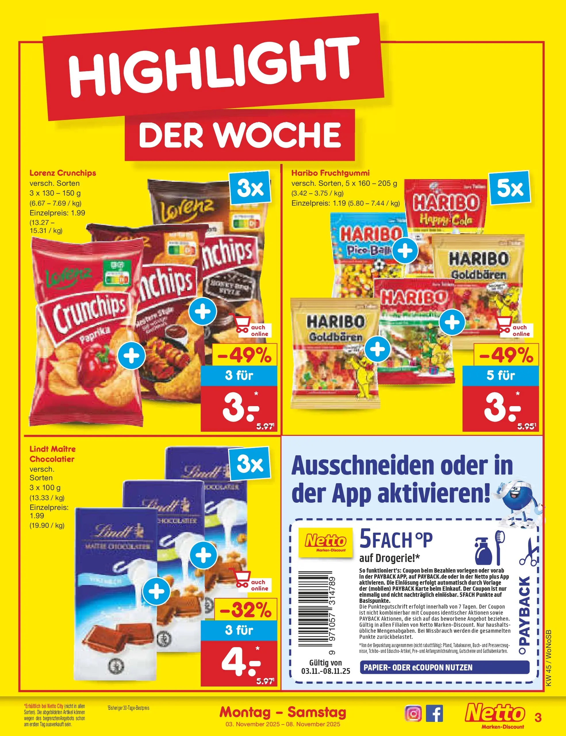 Netto Marken-Discount prospekt Friedrichsdorf	 (ab 02.11.2025) » Angebote | Seite: 3