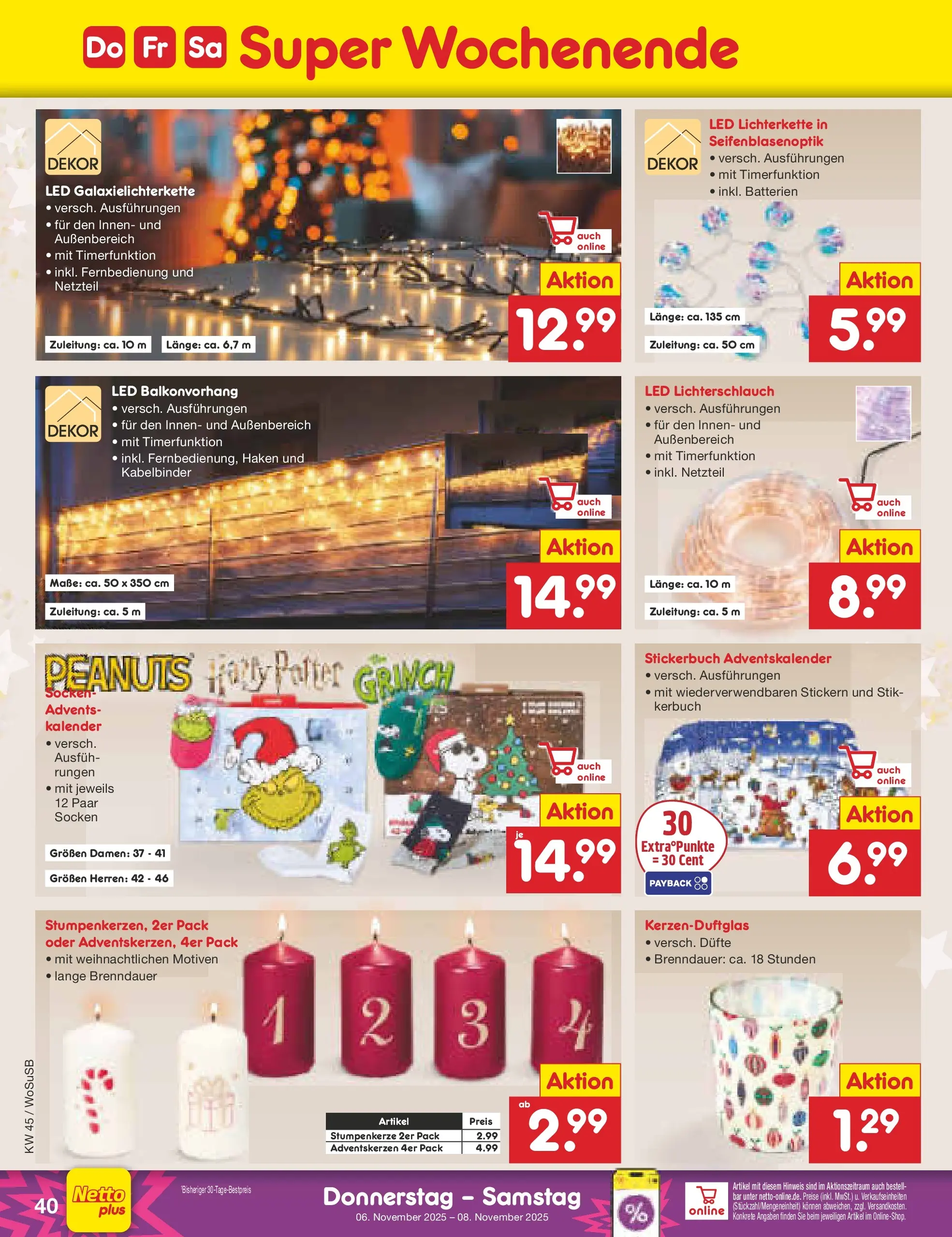 Netto Marken-Discount prospekt Mannheim	 (ab 03.11.2025) » Angebote | Seite: 44 | Produkte: Batterien, Socken, Netzteil Netto Marken-Discount prospekt Mannheim	 (ab 03.11.2025) » Angebote | Seite: 44 | Produkte: Batterien, Socken, Netzteil