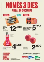 Hipercor Només 3 Dies - hasta el 30.10.2025
