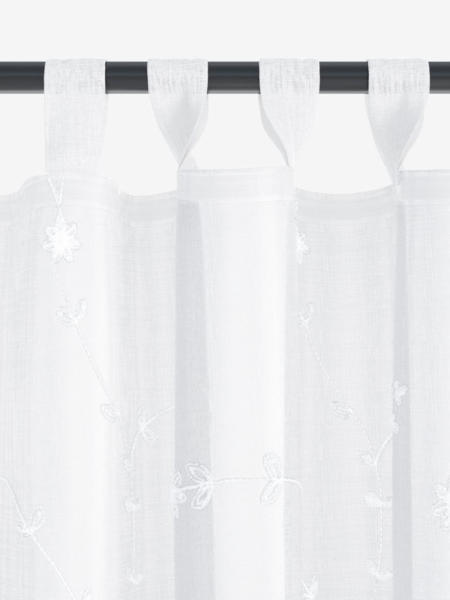 JYSK Perdea DOLMA 145x245 broderie alb-murdar