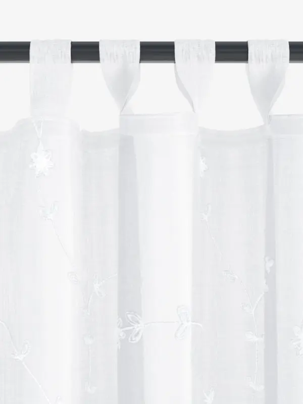 JYSK Perdea DOLMA 145x245 broderie alb-murdar