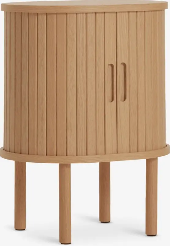 JYSK Нощно шкафче LYNGVIG плъзгащи врати натурален дъб