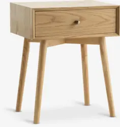 JYSK Нощно шкафче HOKKSUND 1 чекмедже цвят нат. дъб