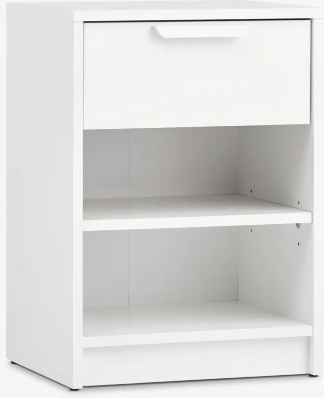 JYSK Noptieră JENSLEV 1 sertar alb