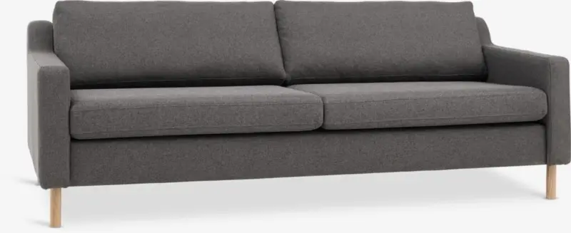 JYSK Canapea HELLERUP 3 locuri gri