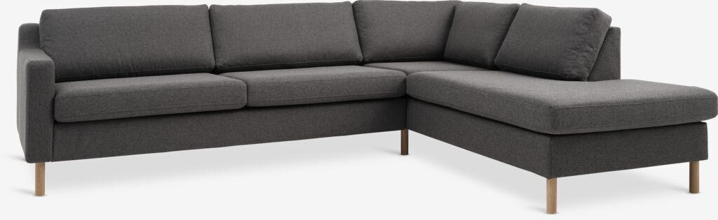 JYSK Colțar HELLERUP capăt deschis dreapta gri