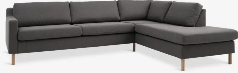 JYSK Colțar HELLERUP capăt deschis dreapta gri