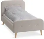 JYSK JYSK Рамка за легло KONGSBERG 90x200 бежов текстил