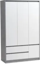 JYSK JYSK Гардероб BILLUND 119x193 бял/цвят бетон