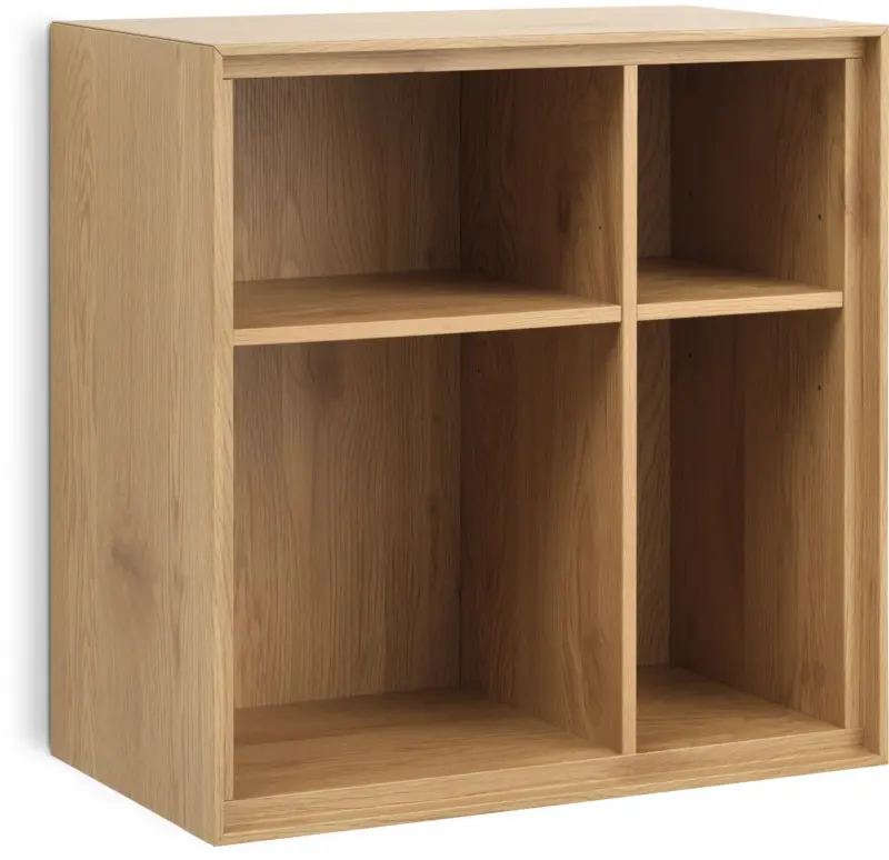 JYSK Етажерка GEDSER 4 отделения цвят топъл дъб