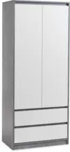 JYSK JYSK Гардероб BILLUND 80x193 бял/цвят бетон