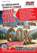 Holz Gentil: Alles muss raus!