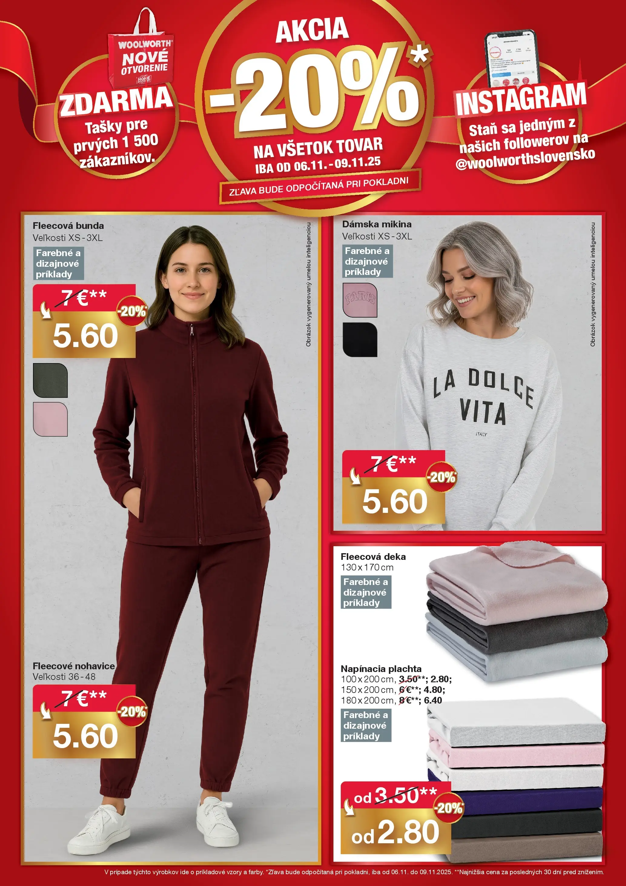 Woolworth Ahoj Ružomberok od 30.10.2025 » aktuálna akcia | Strana: 3 | Produkty: Plachta, Stan, Mikina