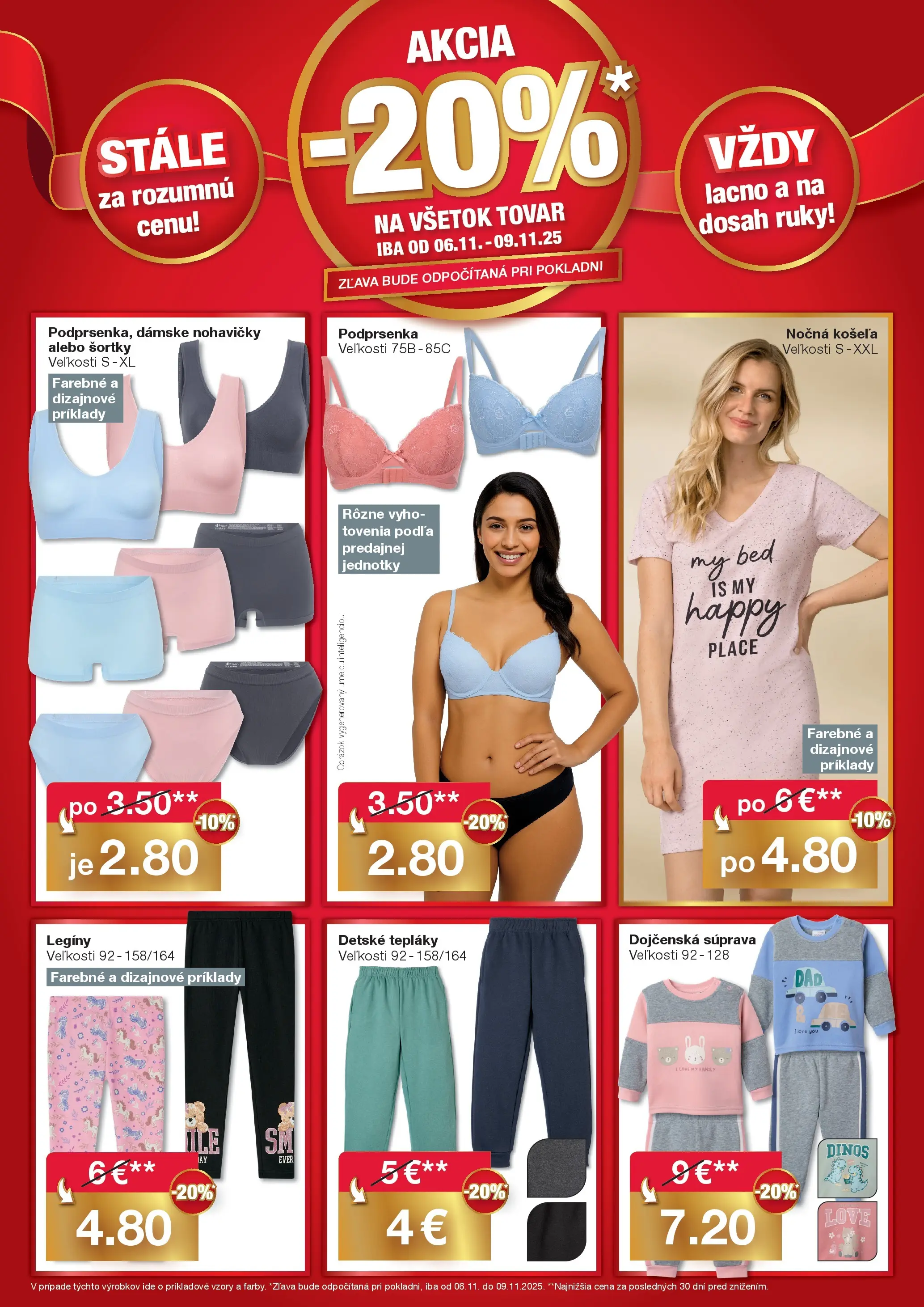 Woolworth Ahoj Ružomberok od 30.10.2025 » aktuálna akcia | Strana: 6 | Produkty: Košeľa, Nohavičky, Podprsenka, Legíny