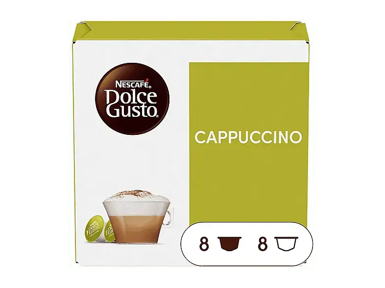 Dolce Gusto Cappuccino Kaffeekapseln, 16 Stück, Kompatibles System: Nescafé Dolce Gusto