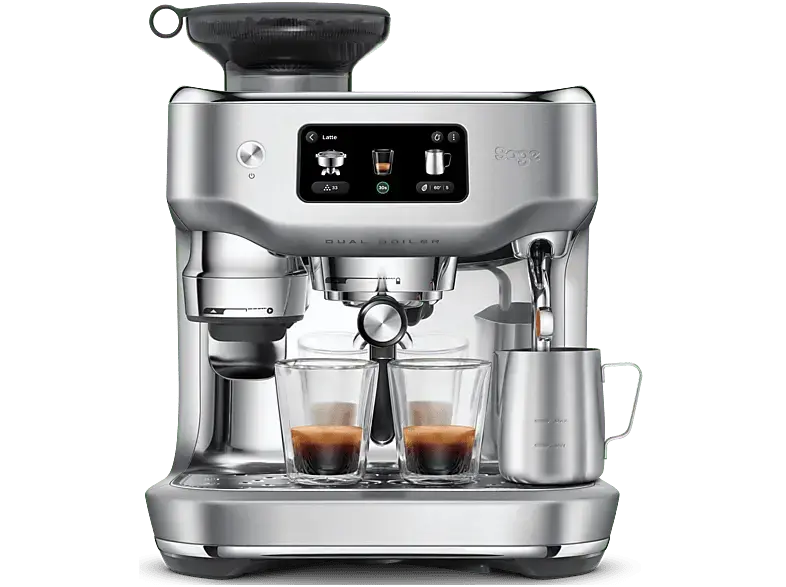 Sage SES995BSS4EEU1 Oracle Dual Boiler Kaffeevollautomat (Brushed Stainless Steel, Kegelmahlwerk, 2300 Watt, 12 bar)