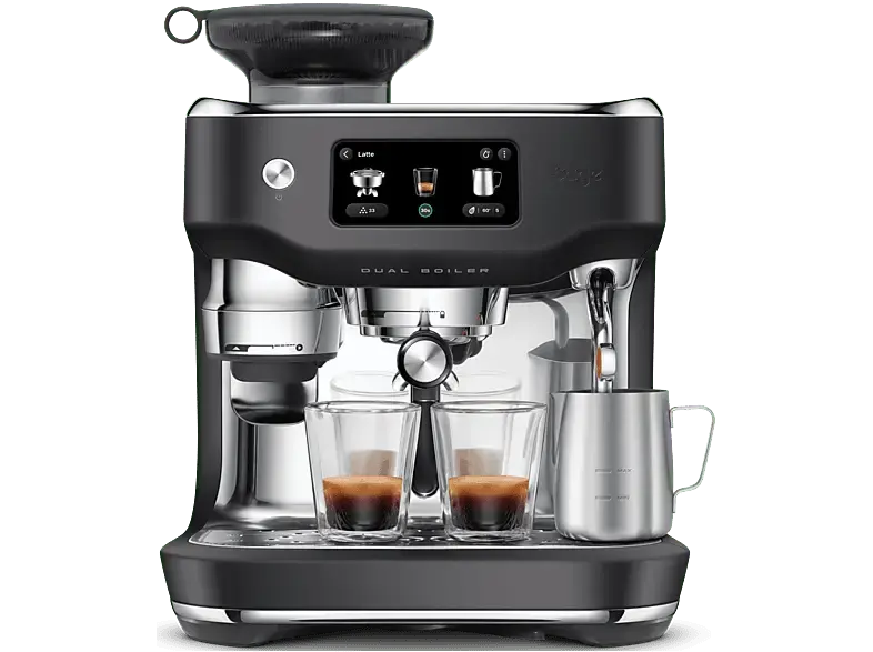 Sage SES995BTR4EEU1 Oracle Dual Boiler Kaffeevollautomat (Black Truffle, Kegelmahlwerk, 2300 Watt, 12 bar)