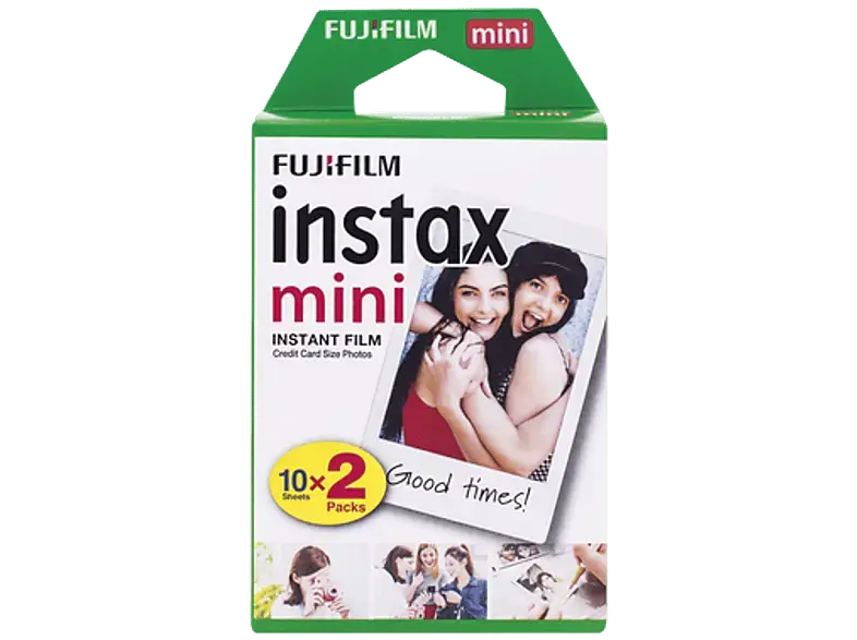 Fujifilm Instax Mini Film Sofortbilder in Scheckkartenformat (10 Aufnahmen) 2er Packung; Sofortbildfilm
