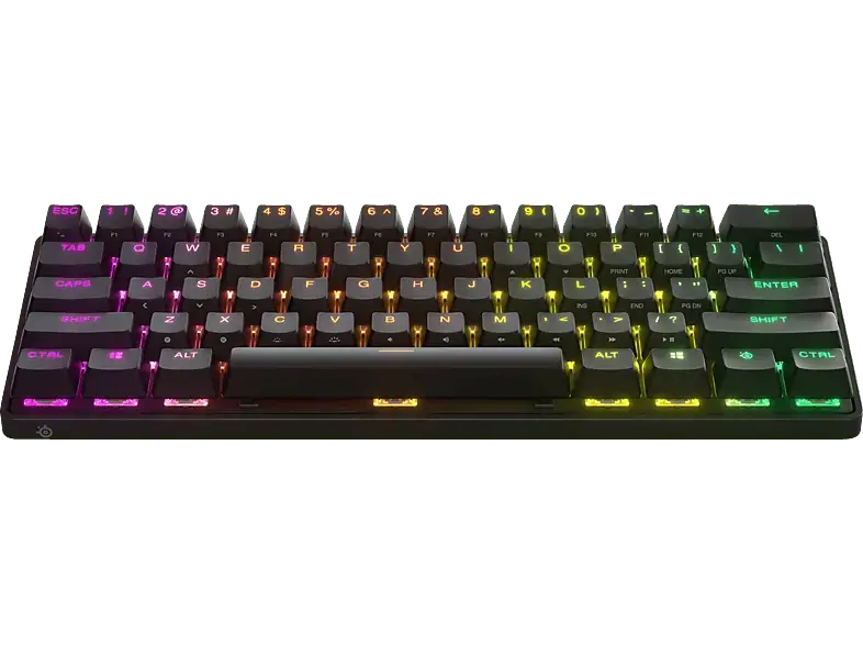 Steel Series Apex Pro Mini Wireless, Gaming Tastatur, Mechanisch, Sonstiges, Kabelgebunden, Kabellos, Schwarz