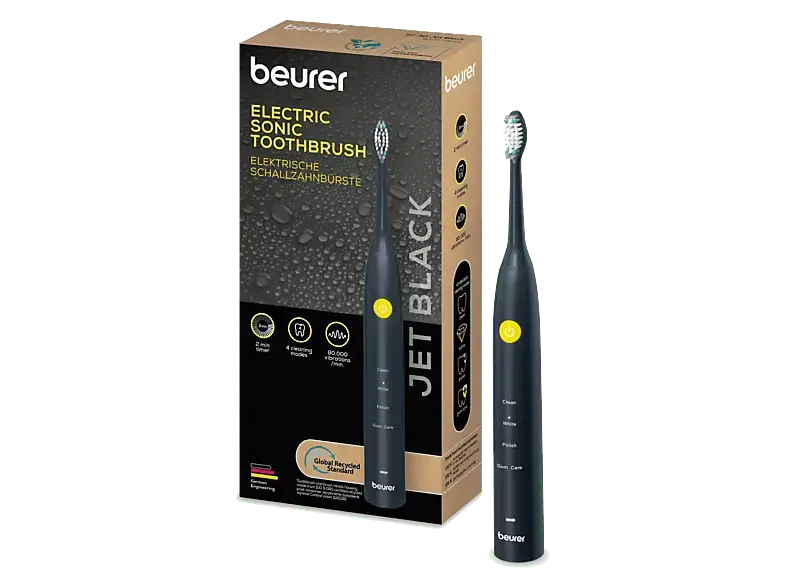 Beurer 104.87 SC30 Jet Elektrische Schallzahnbürste Schwarz