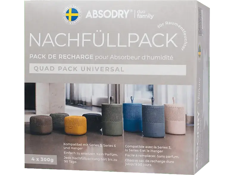 Everbrent EB205-DFB3-E8 Nachfüllpack für Duo Family 4x300 g