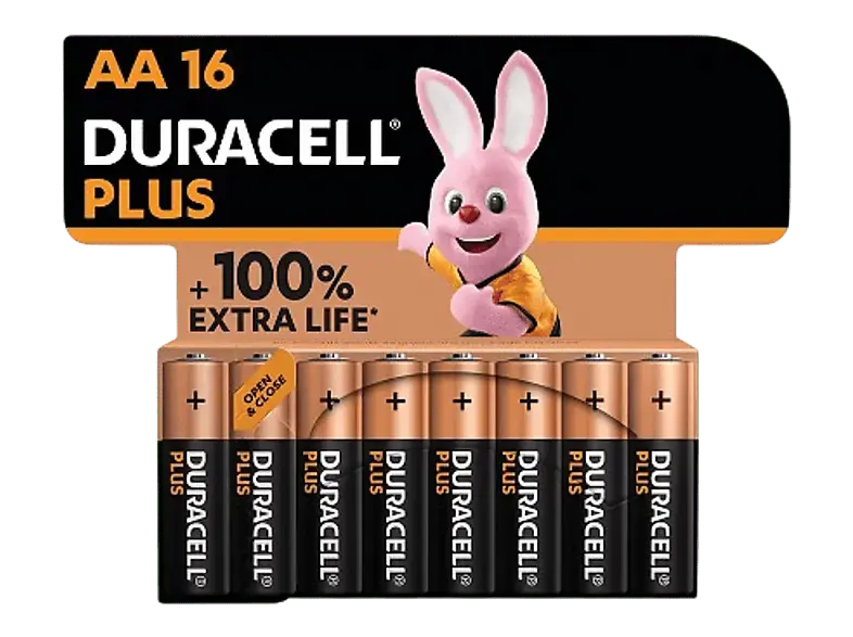 Duracell Plus Mignon AA, 16er-Pack; Batterie