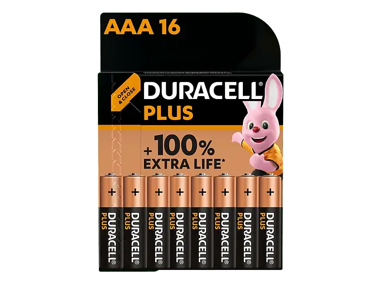 Duracell Plus Micro AAA, 16er-Pack; Batterie