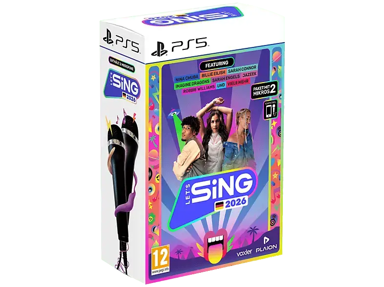 Let's Sing 2026 German Version + 2 Mics - [PlayStation 5]