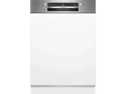 Bosch SMI2ITS09E Serie 2 Geschirrspüler (vollintegrierbar, Besteckkorb, 598 mm breit, 46 dB(A), E, Gebürsteter Stahl)